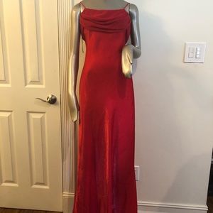 Red Strappy Gown